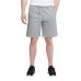  Men’s Knit Fleece Embossed Short, Gray, Large