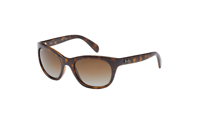  Light Havana Polarized 100% UV Women’s Sunglasses, RB4216
