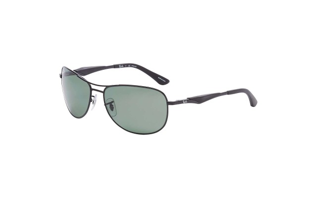  Matte Black Polarized 100% UV Men’s Sunglasses, RB3519