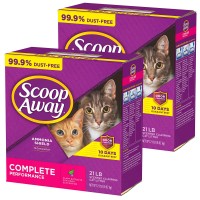 Scoop Away Complete Performance, Scented Cat Litter, Fresh Clean Scent, 2/21 lb Cartons