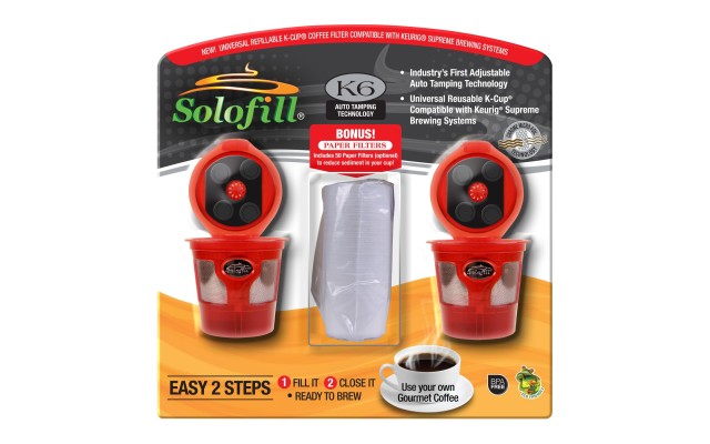  K6 Universal Refillable Brewing Pod Compatible With Keurig 50 Paper Filters, 1.0 and 2.0 Brewing Systems