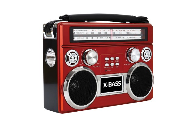  3-Band Bluetooth Radio with Flashlight, SC-1097BT