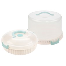 Sweet Creations Cake and Pie Carrier Set, 2-Pc. White 186568