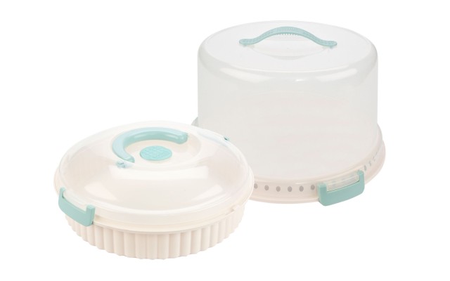  Cake and Pie Carrier Set, 2-Pc. White 186568
