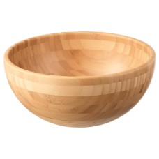 The Season Essentials Serving Bowl Bamboo, Mix Bowl, Salad Bowl,  11 inch