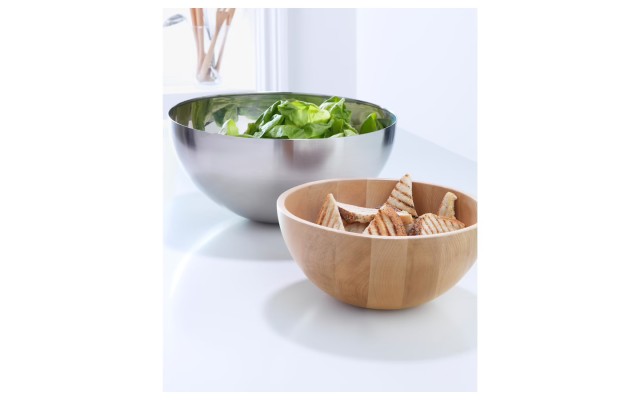  Serving Bowl Bamboo, Mix Bowl, Salad Bowl, Sets, Bamboo, 8 inch