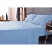  Wrinkle Free Sheet Sets with Deep Pockets & Stain Resistant, 1800 Thread Count Bamboo Based, Light Blue, King Pillowcases (Set of 2)