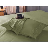 the Season Essentials Wrinkle Free Sheet Sets with Deep Pockets & Stain Resistant, 1800 Thread Count Bamboo Based