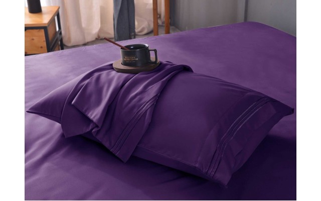 the Season Essentials Wrinkle Free Sheet Sets with Deep Pockets & Stain Resistant, 1800 Thread Count Bamboo Based