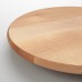  Solid Wood Serving Plate, Round Turning Fuction, 15 inch