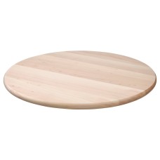 The Season Essentials Solid Wood Serving Plate, Round Turning Fuction, 15 inch
