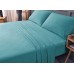  Wrinkle Free Sheet Sets with Deep Pockets & Stain Resistant, 1800 Thread Count Bamboo Based, Teal, Twin XL