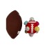  Football Bumpy Ball for Baby Boys & Girls - Newborn to 36 Months Sensory Football Toy - Infant Rattle Football Ball, Red
