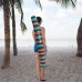  8-ft Beach Umbrella Wind Vent and Patented Sand Anchor, Green