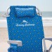  Beach Chair, Adjusts To 5 Positions and Lays Flat, Blue
