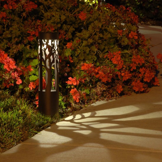  Solar LED Pathway Bollard Light, 6-pack