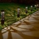  Solar LED Pathway Bollard Light, 6-pack