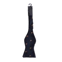 Tommy Hilfiger Corgi Woven Navy Bow Tie