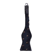 Tommy Hilfiger Corgi Woven Navy Bow Tie