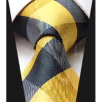 Tommy Hilfiger Mens Buffalo Silk Business Neck Tie, Yellow O/S