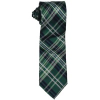 Tommy Hilfiger Men’s Plaid Perfection Classic Neck Tie Silk, Green