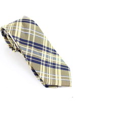 Tommy Hilfiger Men’s Plaid Perfection Slim Neck Tie Silk, Yellow