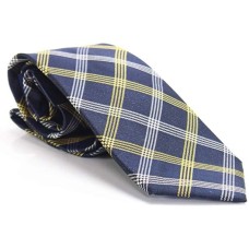 Tommy Hilfiger Men’s Windowpane Plaid Classic Neck Tie Silk, Yellow