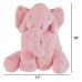  Plush Stuffed Elephant Animal Toy, Pink