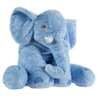 Toy Time Plush Stuffed Elephant Animal Toy, Blue