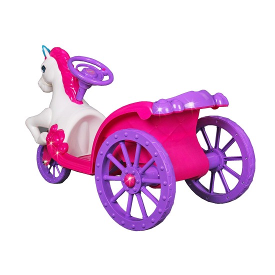 Unicorn Carriage 6V Ride-On – Pink/Purple