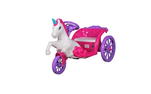 Unicorn Carriage 6V Ride-On – Pink/Purple
