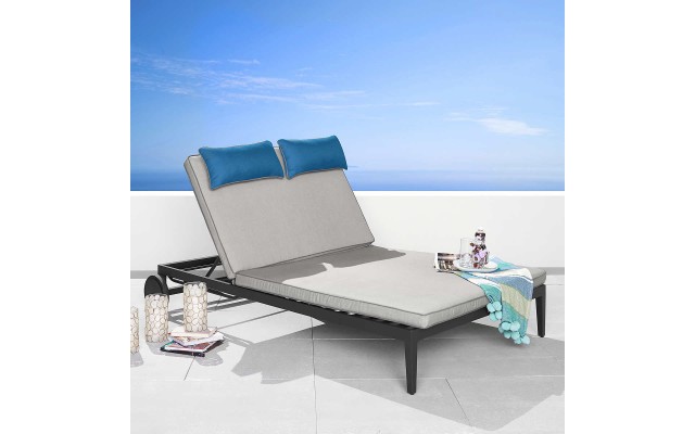 Venetia Fully Sewn Double Chaise Lounge