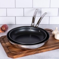 Viking 3-Ply Stainless Steel 2-Piece 10″ and 12″ Nonstick Fry Pan Set, 40011-82-1012NC