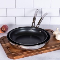 Viking 3-Ply Stainless Steel 2-Piece 10″ and 12″ Nonstick Fry Pan Set, 40011-82-1012NC