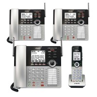 VTech DECT 6.0 Technology 4-Line Small Business Phone System Office Bundle, CM18045