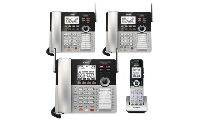  DECT 6.0 Technology 4-Line Small Business Phone System Office Bundle, CM18045