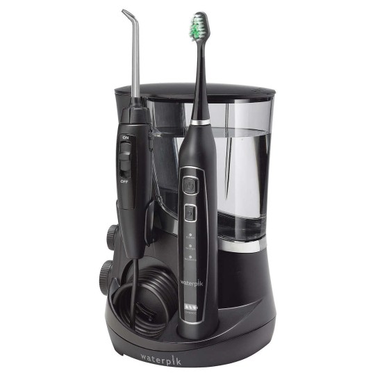  WP-892W Complete Care 5.0 Water Flosser On/Off Switch + Triple Sonic Toothbrush, Black