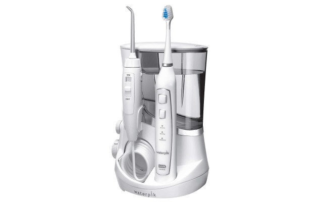  WP-892W Complete Care 5.0 Water Flosser On/Off Switch + Triple Sonic Toothbrush, White