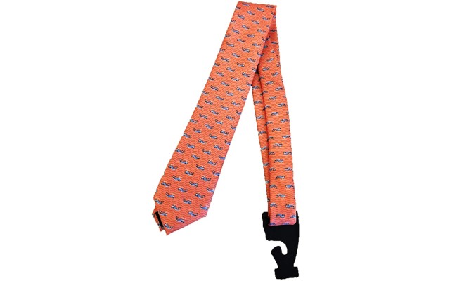 Whale Men’s Neat  Tie, Coral