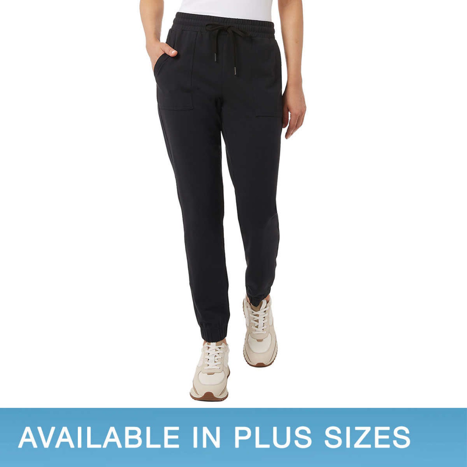 32 Degrees Ladies' Twill Jogger, Black 
