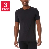 32 Degrees Men's Cool Tee, 3-pack, Black, Small