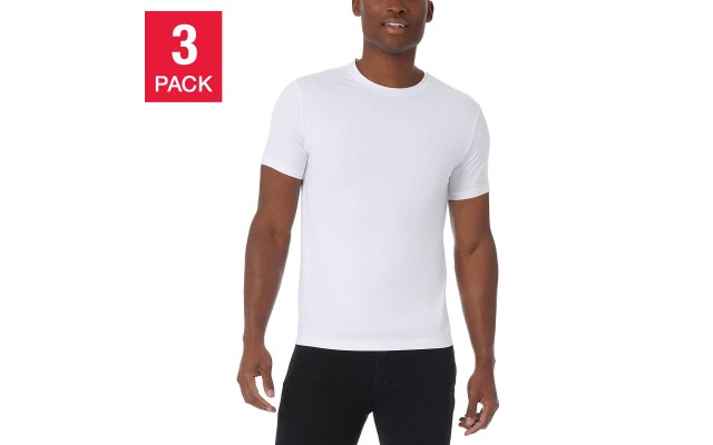  Men's Cool Tee, 3-pack, White, X-Large
