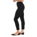  Ladies’ Tummy Control Ponte Pant, Black, Large