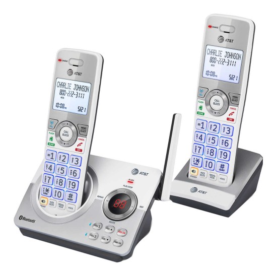  DECT 6.0 2 Handset Answering System with Connect to Cell, Smart Call Blocker & Unsurpassed Range, DL72210