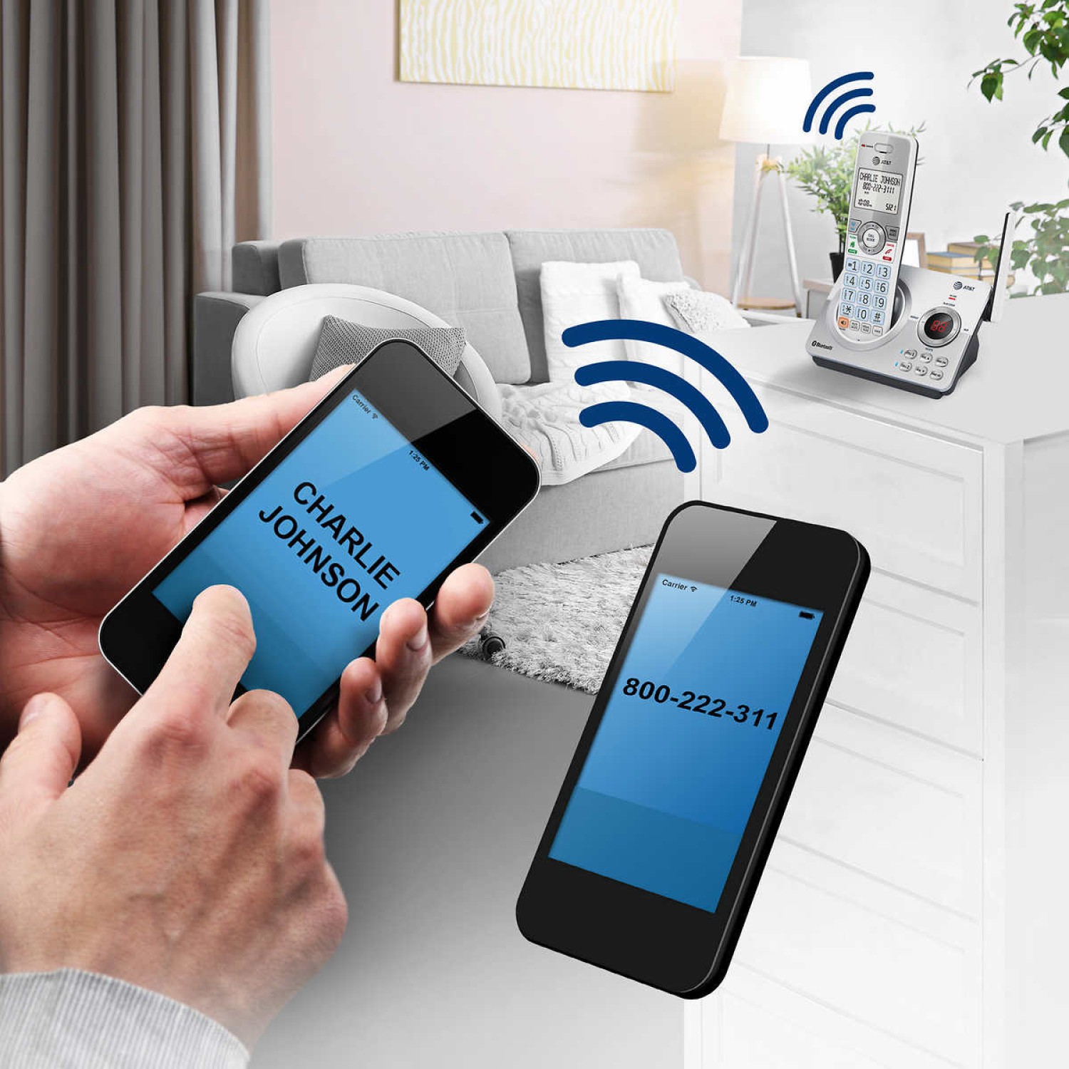AT&T DECT 6.0 2 Handset Answering System with Connect to Cell, Smart