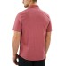  Men's Short Sleeve Woven Shirt, Red, 3XL