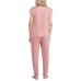  Ladies' 2-piece Lounge Set, Pink, 2X