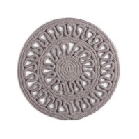 Bardwil Sydney Round Placemat Collection, Gray