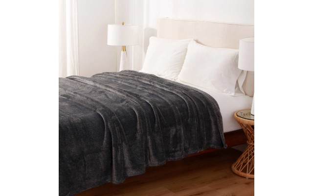  EcoSoft Blanket, Gray, Queen