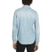  Men’s Long Sleeve, Denim Shirt, Solid Button Down, Medium